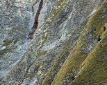 Photo of eroded slopes on Tournette mountain