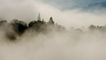 Photograph of Musieges hill in the autumn mist