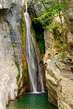 Photographie de la cascade de San Nicolao dans une rivire Corse