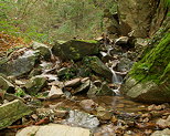 Photo de cascades dans le Massif des Maures