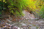 Image des bords de la rivire d'Agnielles en automne - Hautes Alpes