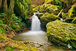 Photo of a waterfall on Saparelle stream in North Corsica