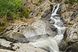 Photographie de cascades dans le ruisseau de Boulin au confluent avec la rivire de la Verne dans le Massif des Maures