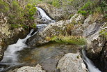 Image de cascades au printemps dans le ruisseau de Boulin - Massif des Maures