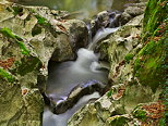 Photographie des marmites de gant du torrent du Fornant  Chaumont en Haute Savoie