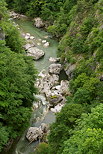 Image de la rivire du Chran sous le Pont de l'Abme en Haute Savoie