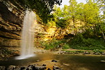 Photographie de la cascade du Saut Girard sur la rivire du Hrisson dans le Jura