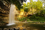 Photographie de la cascade du Saut Girard sur la rivire du Hrisson dans le Jura