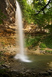 Photo de la cascade de Saut Girard sur le ruisseau du Hrisson dans le Jura