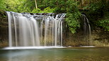 Photographie du Gour Bleu dans les cascades du Hrisson - Jura