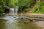 Photographie du Gour Bleu dans les cascades du Hrisson