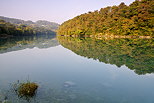 Photo of an autumn morning along Rhone river