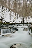 Photo de la rivire de la Valserine en hiver