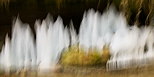 Photographie abstraite de blocs de glace sur les bords de la rivire du Fornant