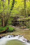 Photo d'une petite cascade sur la rivire du Fornant