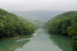 Photo du Rhne au printemps vu depuis le Pont de Grsin