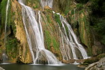 Photo en pose longue de la cascade de Glandieu