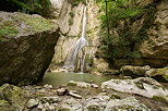 Photo of Barbannaz waterfall in the canyon of Fornant river