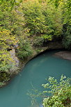 Photographie de la fort d'automne autour de la Tine de Parnant