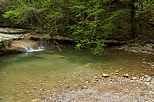 Photographie de la rivire de la Vzronce juste avant son confluent avec le Rhne