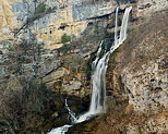 Photo de la cascade de Charabotte prs d'Hauteville Lompns dans l'Ain