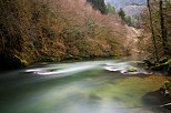 Image of Albarine river at the end of winter