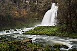 Photo d'une cascade et de la rivire du Flumen aprs de fortes pluies - Jura