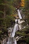 Half view of Diomaz waterfall in Bellevaux