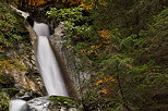 Image of the top of Diomaz waterfall in Bellevaux