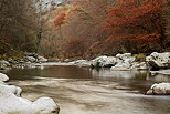 Photographie de l'automne autour de la rivire du Fier