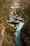 Image de la rivire du Chran au niveau du Pont de Banges dans le Massif des Bauges