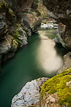 Image de la rivire du Chran sous le Pont de Banges dans le Massif des Bauges