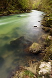 Image d'un crpuscule de printemps sur la Valserine