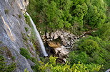 Photo of Cerveyrieu waterfall and Seran river at springtime