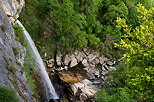 Picture of a springtime waterfall on Seran river in Cerveyrieu