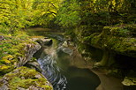 Photo de la lumire du printemps autour de la rivire du Sran dans le Valromey