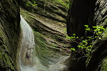 Image of the top of the waterfall in Castran canyon