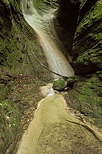 Photo of a waterfall in the little Castran canyon