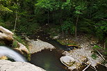 Photograph of the last waterfall on Fornant river before she enters the forest