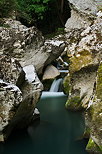 Photo of Fornant river running through a tiny canyon