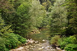 Photo de la rivire des Usses en t entre Chilly et Musiges en Haute Savoie