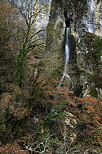 Photo de la cascade de Barbennaz en hiver