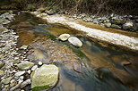 Photo of low water in Petites Usses river