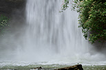 Picture of big water in Dorches waterfall after several storms