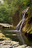 Image d'un soir d't le long de la rivire du Chran en Haute Savoie