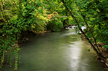 Image of autumn along river Thiou in Annecy