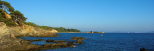 Paysage en bord de mer. Bormes les Mimosas