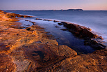 Photo des plages du Bau Rouge au crepuscule - Carqueiranne - Var