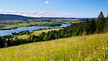 French Jura landscape around Abbey lake