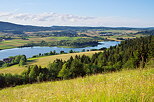 Photographie du lac de l'Abbaye ou de Grande Rivière dans le Haut Jura